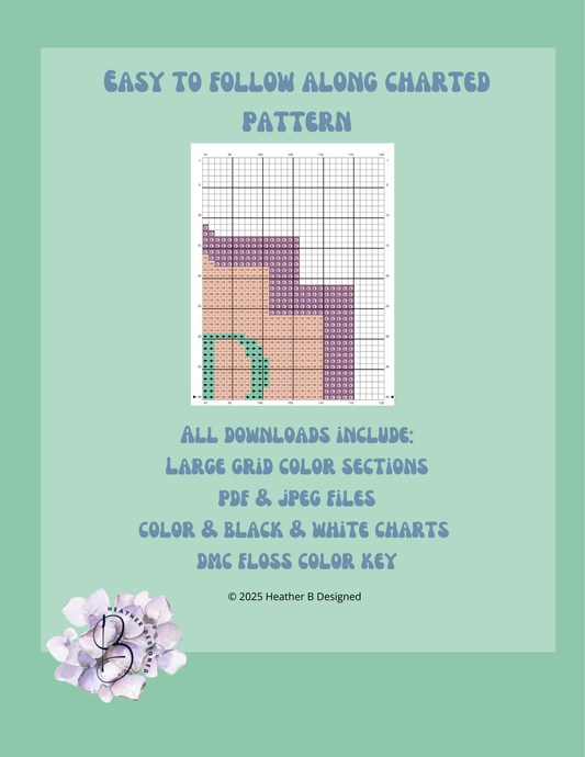 Go Pound Sand Digital Needlepoint Chart | Digital Stitch Chart PDF for Needlepoint Canvas