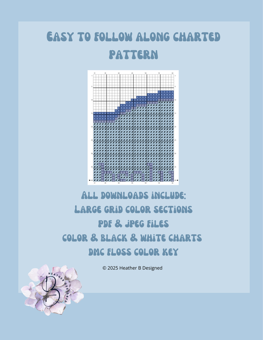 Absolutely Not Digital Needlepoint Chart | Digital Stitch Chart PDF for Needlepoint Canvas