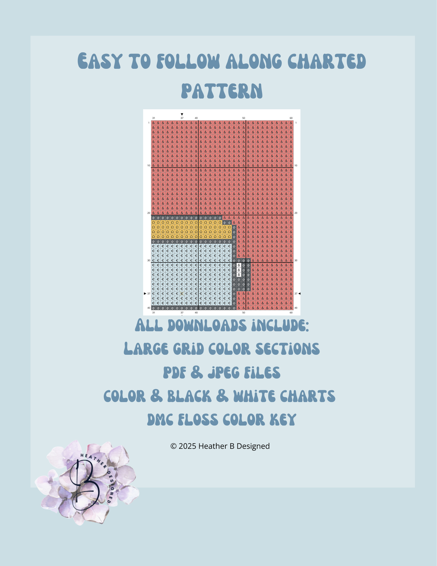Bus Digital Needlepoint Chart | Digital Stitch Chart PDF for Needlepoint Canvas