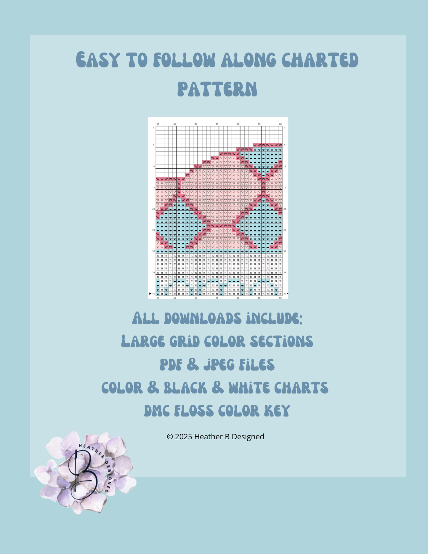 Domesticated Digital Needlepoint Chart | Digital Stitch Chart PDF for Needlepoint Canvas