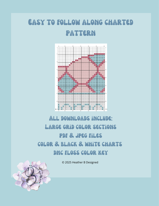 Domesticated Digital Needlepoint Chart | Digital Stitch Chart PDF for Needlepoint Canvas