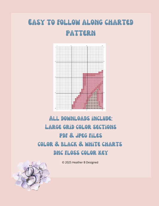 Strawberry Plate Digital Needlepoint Chart | Digital Stitch Chart PDF for Needlepoint Canvas