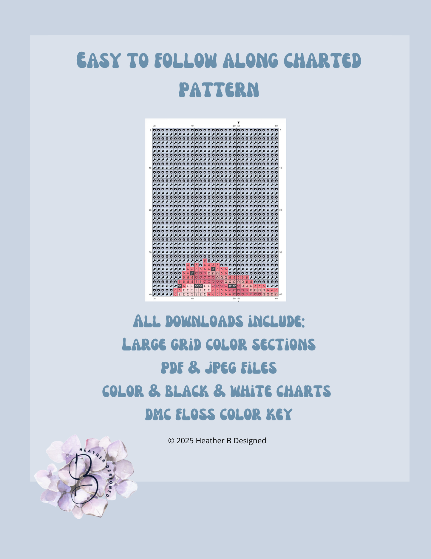 Snapper Fish Digital Needlepoint Chart | Digital Stitch Chart PDF for Needlepoint Canvas