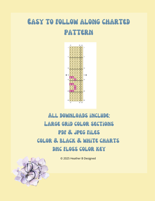 Not Yours Luggage Tag Digital Needlepoint Chart | Digital Stitch Chart PDF for Needlepoint Canvas