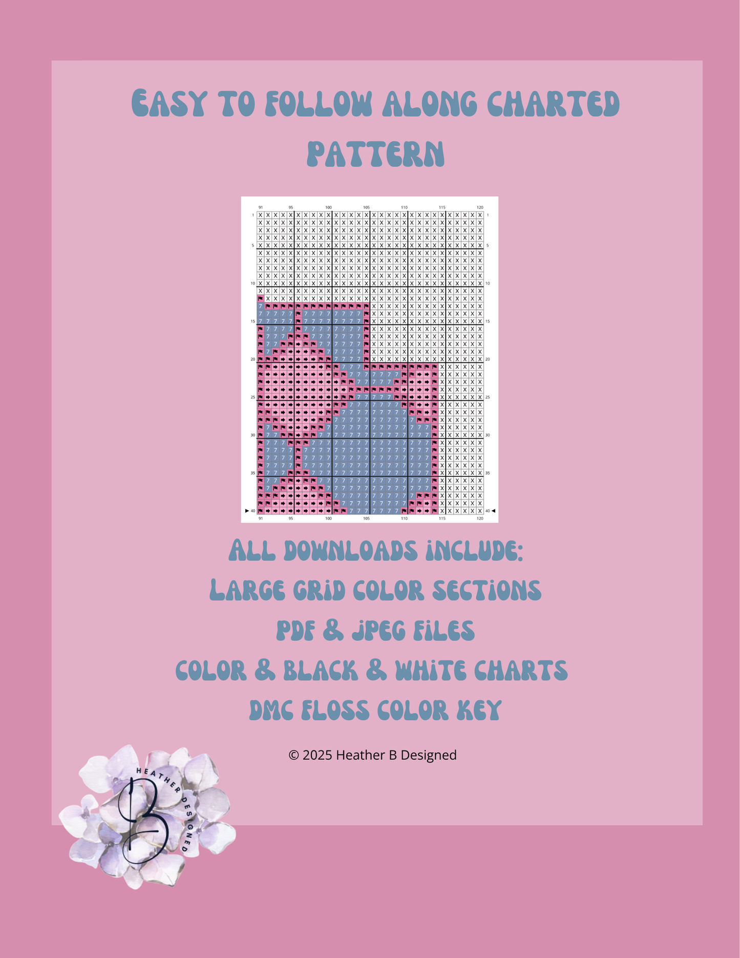 Resting Bitch Face Digital Needlepoint Chart | Digital Stitch Chart PDF for Needlepoint Canvas