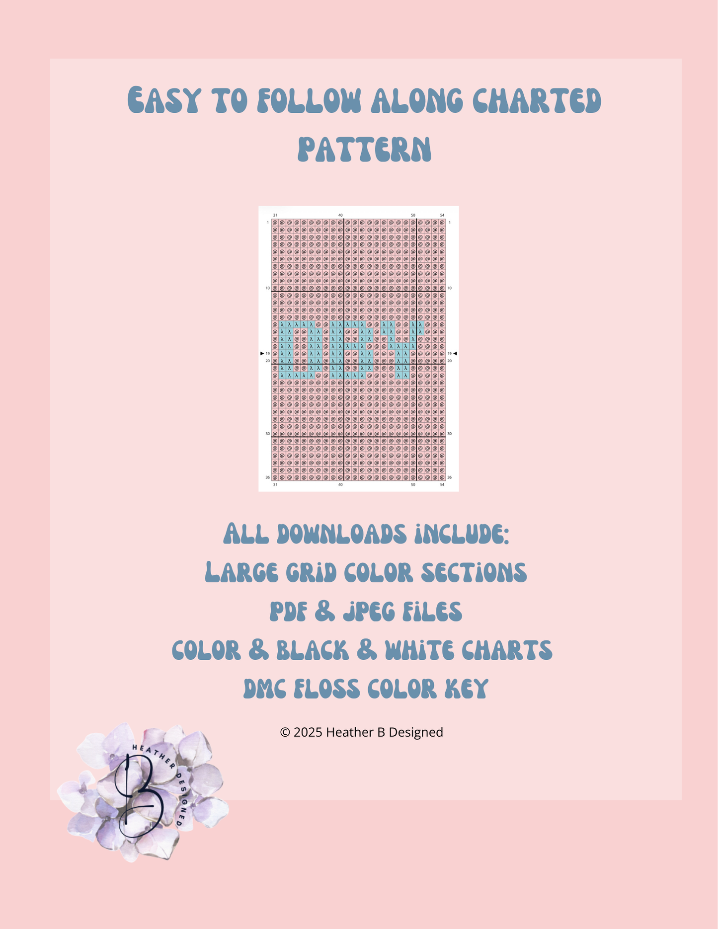 Standby Luggage Tag Digital Needlepoint Chart | Digital Stitch Chart PDF for Needlepoint Canvas